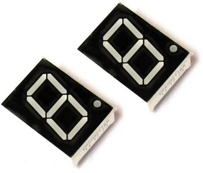 Grab'eM 0.8" 7 SEGMENT Display 2 PCS(White, Black)