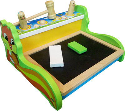 Montez Two Sided Magnetic Blackboard & white board wooden toy with playing Hamster(Multicolor)
Montez Two Sided Magnetic Blackboard & white board wooden toy with playing Hamster(Multicolor)