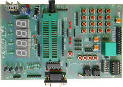 Robosoft Labs AVR ATMEGA16/32 40PIN Development Board with MAX232 , RTC , AT24C32, ULN2003 IC(Multicolor)
Robosoft Labs AVR ATMEGA16/32 40PIN Development Board with MAX232 , RTC , AT24C32, ULN2003 IC(Multicolor)