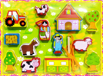 Allin1 13-piece wooden learning blocks featuring farm animals block toy(Multicolor)
Allin1 13-piece wooden learning blocks featuring farm animals block toy(Multicolor)