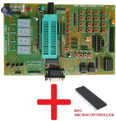 Robosoft Labs 8051 / 8052 Development Board with AT89S52, MAX232 , RTC , AT24C32, ULN2003 IC's …(Multicolor)
Robosoft Labs 8051 / 8052 Development Board with AT89S52, MAX232 , RTC , AT24C32, ULN2003 IC's …(Multicolor)
