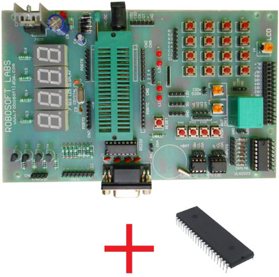 Robosoft Labs AVR 40PIN Development Board with ATMEGA32 , MAX232 , RTC , AT24C32, ULN2003 IC'S(Multicolor)
Robosoft Labs AVR 40PIN Development Board with ATMEGA32 , MAX232 , RTC , AT24C32, ULN2003 IC'S(Multicolor)