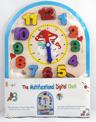 Little Grin Multifunctional Digital Wooden clock with Movable Hands and Numbers, Mathematical Symbols(Multicolor)
Little Grin Multifunctional Digital Wooden clock with Movable Hands and Numbers, Mathematical Symbols(Multicolor)