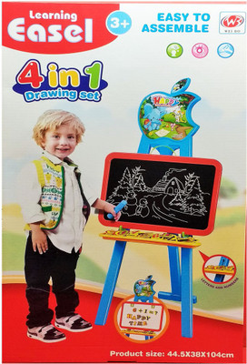 Darling Toys 4 in 1 Learning Easel Set(Multicolor)