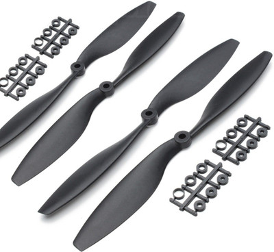 Grab'eM 1045 Propeller BLACK 2 PAIR (CW & CCW PAIR)(Black)