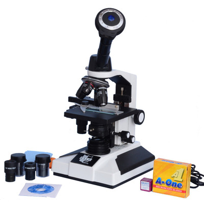 E.S.A.W Monocular Compound Microscope With Semi Plan Achro Objectives And 1.3mp Cmos Camera With Software And Usb Cable, 40x-1500x Magnification, Led Illumination With Kit(50 Blank Slides+Cover Slips+ Dust Cover)(White)
E.S.A.W Monocular Compound Microscope With Semi Plan Achro Objectives And 1.3mp Cmos Camera With Software And Usb Cable, 40x-1500x Magnification, Led Illumination With Kit(50 Blank Slides+Cover Slips+ Dust Cover)(White)