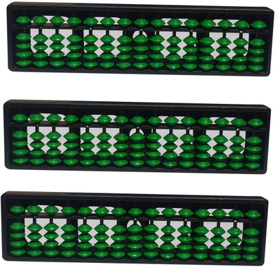 Sae Fashions 15 ROD GREEN ABACUS KIT SET OF 3(Green)