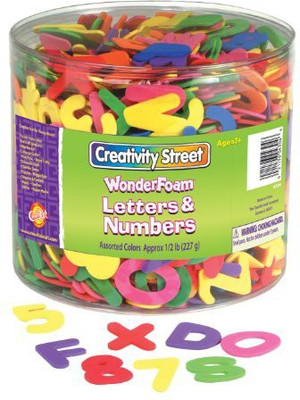 Chenille Kraft WonderFoam Letters and Numbers(Multicolor)