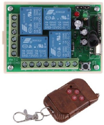 Xcluma 4 Channel Rf Wireless Remote Control Receiver Dc 12v Relay Self Learning Be0052(White, Brown)
Xcluma 4 Channel Rf Wireless Remote Control Receiver Dc 12v Relay Self Learning Be0052(White, Brown)