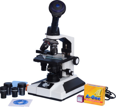 E.S.A.W Monocular Microscope With 5mp Cmos Camera And 50 Blank Slides, Cover Slips And Semi-Plan Objectives(White)
E.S.A.W Monocular Microscope With 5mp Cmos Camera And 50 Blank Slides, Cover Slips And Semi-Plan Objectives(White)