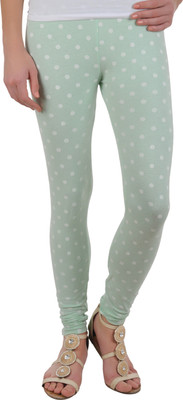Kotty Legging(Green, White, Polka Print
