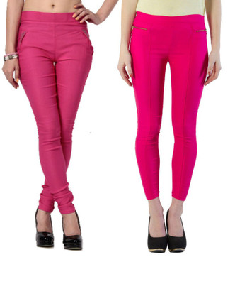 Thinline Pink Jegging(Solid, Multicolor