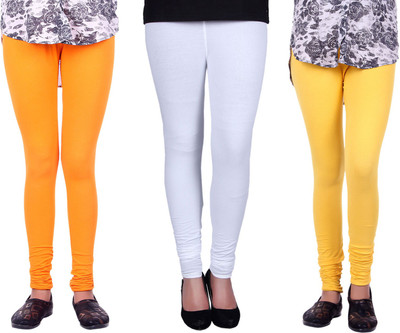 Alisha Legging(Multicolor, Solid), Orange