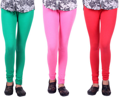 Alisha Legging(Multicolor, Solid, Green