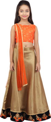 K&U Girls Lehenga Choli Ethnic Wear Self Design Lehenga, Choli and Dupatta Set(Multicolor, Pack of 1), Orange & gold
K&U Girls Lehenga Choli Ethnic Wear Self Design Lehenga, Choli and Dupatta Set(Multicolor, Pack of 1), Orange & gold