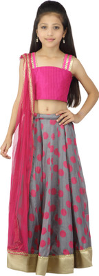 Kay Girls Lehenga Choli Ethnic Wear Self Design Lehenga, Choli and Dupatta Set(Multicolor, Pack of 1), Grey;pink
Kay Girls Lehenga Choli Ethnic Wear Self Design Lehenga, Choli and Dupatta Set(Multicolor, Pack of 1), Grey;pink