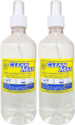 Cleanmax cleaning solution for Mobiles/Laptops/Lcd Monitors & Electronic boards. Lens Cleaner(500 ml, No Cloth inch, Pack of 2)
Cleanmax cleaning solution for Mobiles/Laptops/Lcd Monitors & Electronic boards. Lens Cleaner(500 ml, No Cloth inch, Pack of 2)
