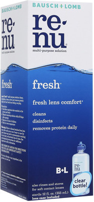 Bausch & Lomb Renu Fresh Multi Purpose Cleaning Solution(355 ml)