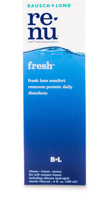 Bausch & Lomb Renu Fresh Multi Purpose Cleaning Solution(120 ml)