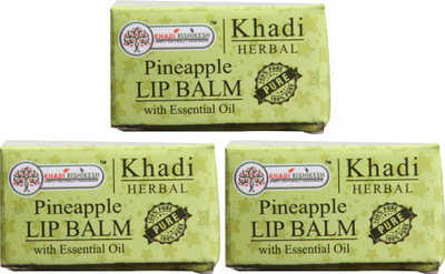 Khadi Rishikesh Herbal Pack of 3 Lip Balm Pineapple(Pack of: 3, 8 g)
Khadi Rishikesh Herbal Pack of 3 Lip Balm Pineapple(Pack of: 3, 8 g)
