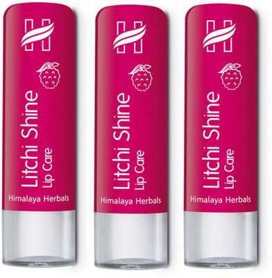 Himalaya Litchi Shine Lip Care Natural(Pack of: 3, 4.5 g)