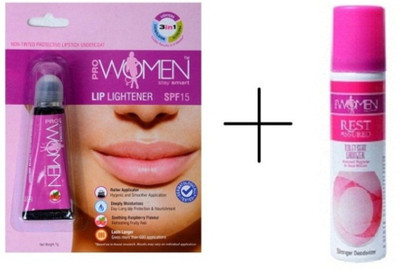 Prowomen Lip-Lightener And Nontinted Lipstick Undercoatwith Prowomen Toilet Seat Sanitizer Raspberry(Pack of: 2, 62 g)
Prowomen Lip-Lightener And Nontinted Lipstick Undercoatwith Prowomen Toilet Seat Sanitizer Raspberry(Pack of: 2, 62 g)