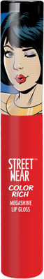 Street Wear Color Rich Mega Shine Lip Gloss - Red Diva(7 ml, Red Diva)