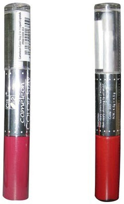Cameleon Color Stay 2 in 1 Liquid Lipstick(4.5 g, Purple, Red)
