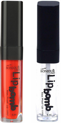 Bonjour Paris Kiss Proof Pur Matte Lip Gloss(12 ml, Fire Orange 10, Top Coat 17)
Bonjour Paris Kiss Proof Pur Matte Lip Gloss(12 ml, Fire Orange 10, Top Coat 17)