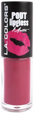 L.A. Colors Pout Matte Lipgloss - Kissable(4 g, Kissable-CLG637)