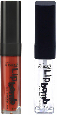 Bonjour Paris Kiss Proof Pur Matte Lip Gloss(12 ml, Tan 04, Top Coat 17)
Bonjour Paris Kiss Proof Pur Matte Lip Gloss(12 ml, Tan 04, Top Coat 17)