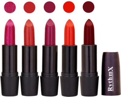 Rythmx Hi-Defination Matte Lipstick (Pack of 5) 2168(Multicolor,, 20 g)