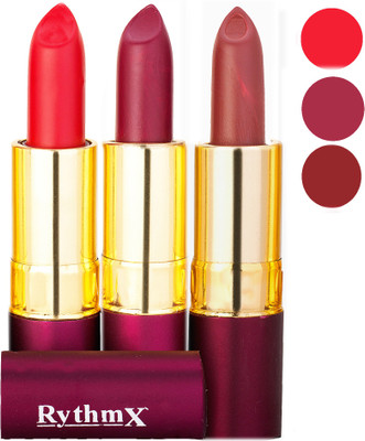 Rythmx Matte Lipstick Combo 413 416 421(Multicolor,)