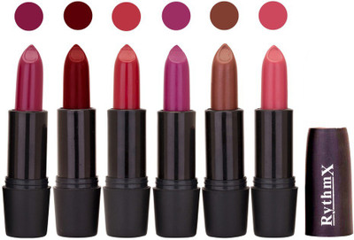 Rythmx Multi Shade Soft Matte Lipstick (Pack of 6) 966(Shade - 006)