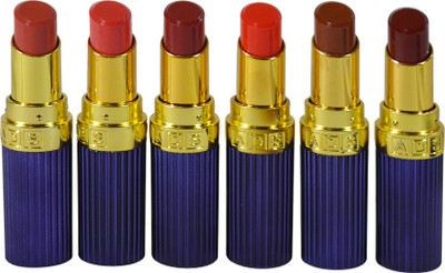 ADS Panorama Professional Lipstick Pack of 6(GOPST-A1, 3 g)