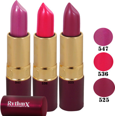 Rythmx Purple Lipstick Combo 547 536 525(Multicolor,)