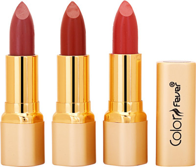 Color Fever Non Transfer Premium Soft Matte Lipstick Set of 3 ( Mauve Dry Orange Orange Colors) 062(Multicolor, 12.6 g)
Color Fever Non Transfer Premium Soft Matte Lipstick Set of 3 ( Mauve Dry Orange Orange Colors) 062(Multicolor, 12.6 g)