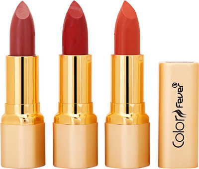 Color Fever Non Transfer Premium Soft Matte Lipstick Set of 3 ( Mauve Red Brick Orange Colors) 074(Multicolor, 12.6 g)
Color Fever Non Transfer Premium Soft Matte Lipstick Set of 3 ( Mauve Red Brick Orange Colors) 074(Multicolor, 12.6 g)