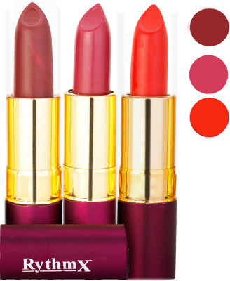 Rythmx Matte Lipstick Combo 411 421 433(Multicolor)