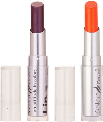 Color Fever Hot Creamy Matte Girls Lipstick 56(wine Shine, Neon Orange, 6.4 g)