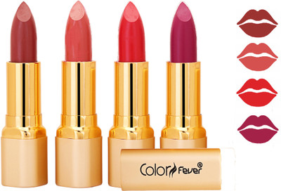 Color Fever Exclusive Long Lasting Intense Wear Matte Lipstick (Multicolor) 100(Mauve, Peach, Red, Purple, 16.8 g)
Color Fever Exclusive Long Lasting Intense Wear Matte Lipstick (Multicolor) 100(Mauve, Peach, Red, Purple, 16.8 g)