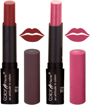 Color Fever Brown Creamy Matte Lipstick-01-10(Brown, Wine, 7 g)