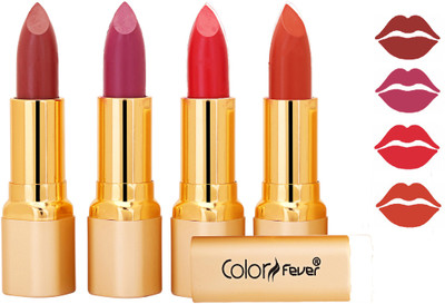 Color Fever Exclusive Long Lasting Intense Wear Matte Lipstick (Multicolor) 51(Mauve, Plum, Red, Brick Orange, 16.8 g)
Color Fever Exclusive Long Lasting Intense Wear Matte Lipstick (Multicolor) 51(Mauve, Plum, Red, Brick Orange, 16.8 g)