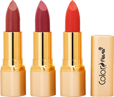 Color Fever Non Transfer Premium Soft Matte Lipstick Set of 3 ( Mauve Mauve Orange Colors) 046(Multicolor, 12.6 g)
Color Fever Non Transfer Premium Soft Matte Lipstick Set of 3 ( Mauve Mauve Orange Colors) 046(Multicolor, 12.6 g)