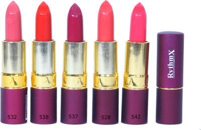 Rythmx Purple Lipstick 532 538 537 528 542(Multicolor)