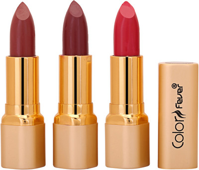 Color Fever Non Transfer Premium Soft Matte Lipstick Set of 3 ( Mauve Mauve Neon Colors) 027(Multicolor, 12.6 g)
Color Fever Non Transfer Premium Soft Matte Lipstick Set of 3 ( Mauve Mauve Neon Colors) 027(Multicolor, 12.6 g)