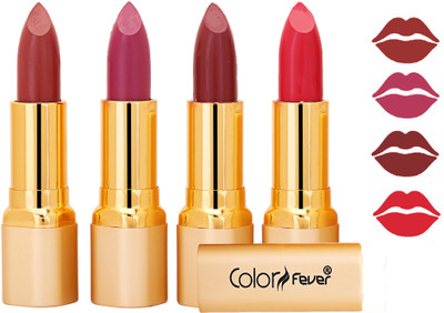 Color Fever Exclusive Long Lasting Intense Wear Matte Lipstick (Multicolor) 14(Mauve, Plum, Mauve, Neon, 16.8 g)
Color Fever Exclusive Long Lasting Intense Wear Matte Lipstick (Multicolor) 14(Mauve, Plum, Mauve, Neon, 16.8 g)