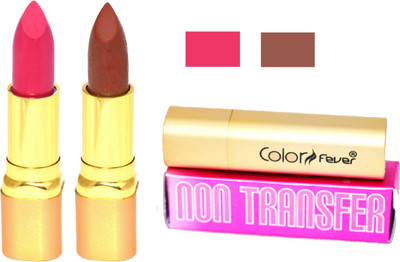 Color Fever Pink Non Transfer Matte Lipstick-06(Brown, Pink, 8.4 g)