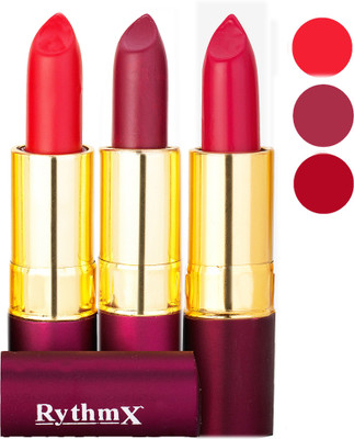 Rythmx Matte Lipstick Combo 413 416 435(Multicolor,)