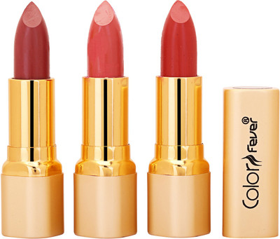 Color Fever Non Transfer Premium Soft Matte Lipstick Set of 3 ( Mauve Peach Orange Colors) 024(Multicolor, 12.6 g)
Color Fever Non Transfer Premium Soft Matte Lipstick Set of 3 ( Mauve Peach Orange Colors) 024(Multicolor, 12.6 g)